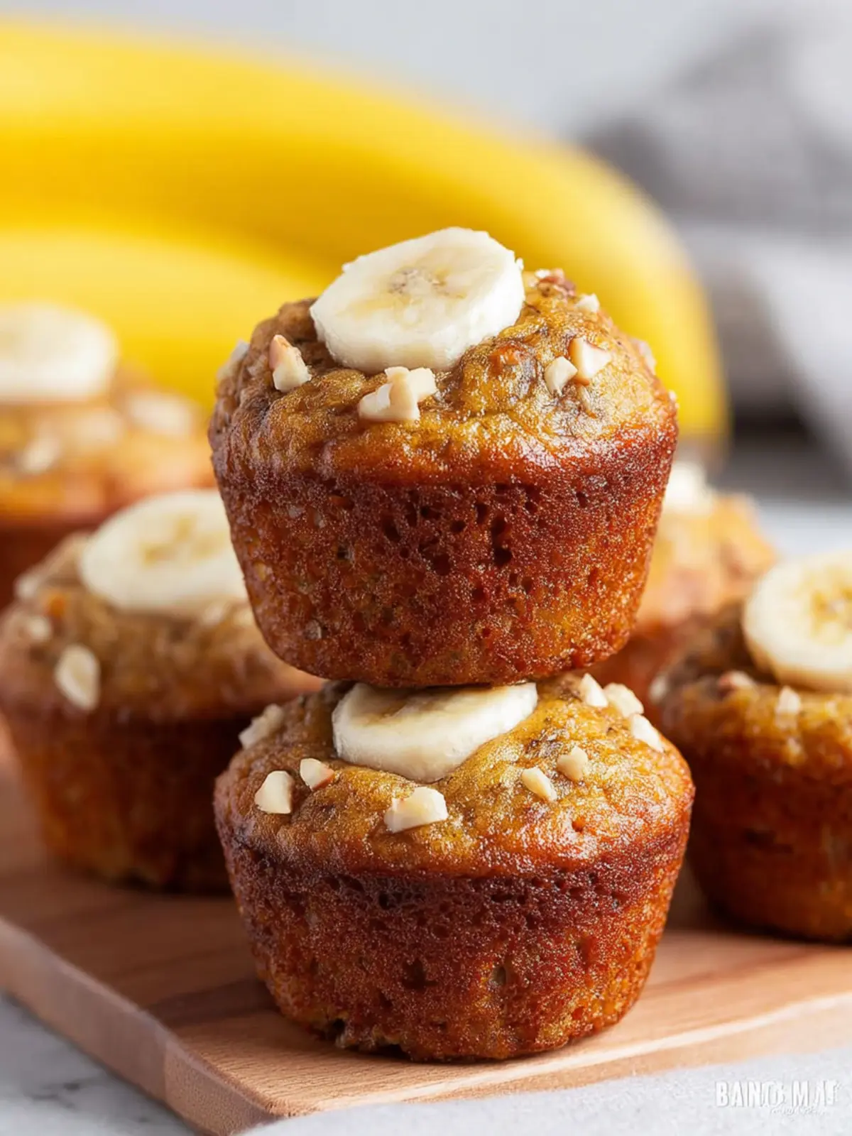 Banana Bread Mini Muffins First Image