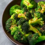 Crispy Garlic Air Fryer Broccoli First Image