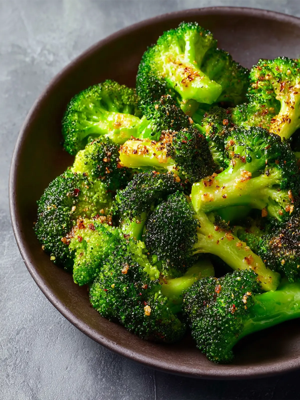 Crispy Garlic Air Fryer Broccoli First Image