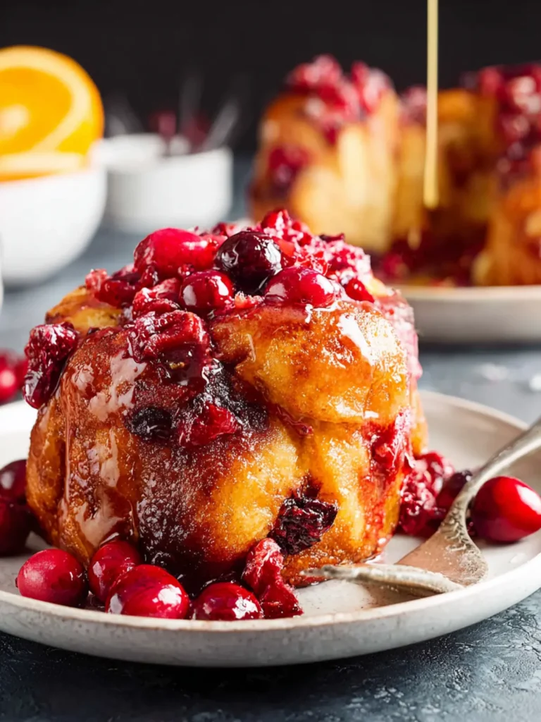 Cranberry Orange Monkey Bread First Image