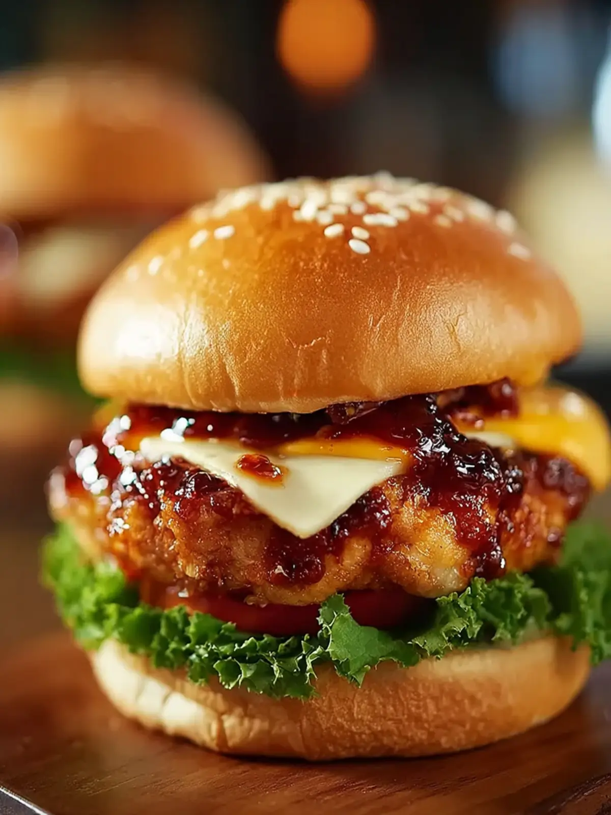 Hot Honey Chicken Burger First Image