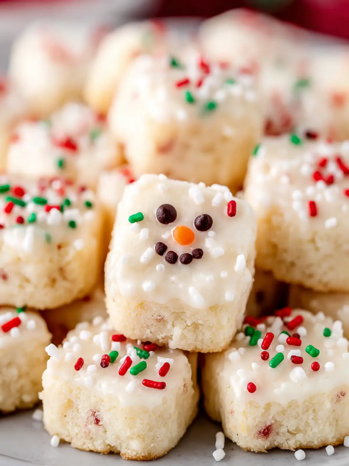 Mini Christmas Shortbread Cookies First Image