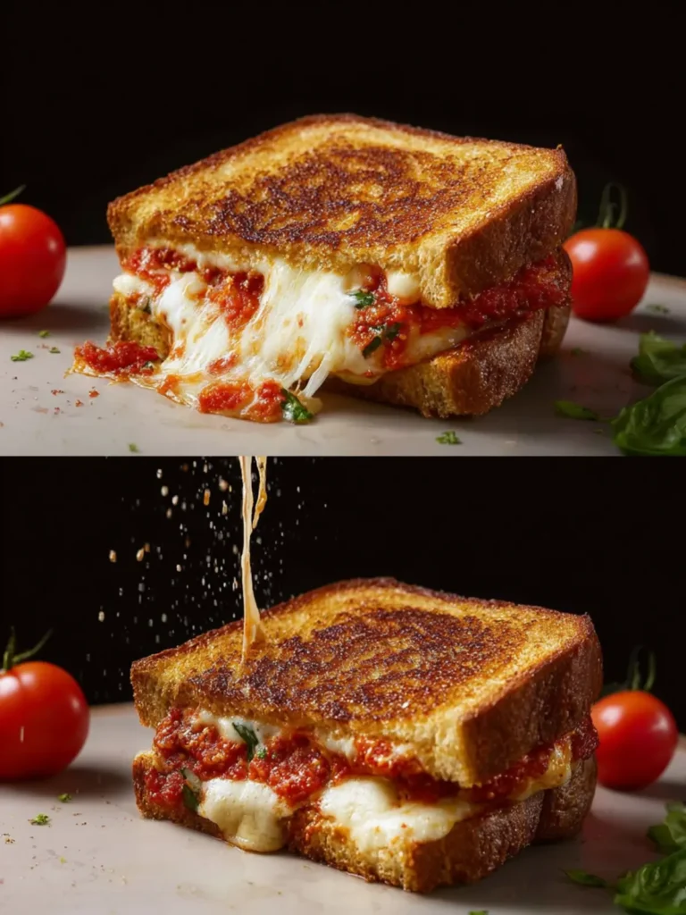Lazy Chicken Parmesan Grilled Cheese: An Easy Dinner Recipe First Image