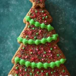 Gluten-Free Christmas Tree Cookie Cake First Image