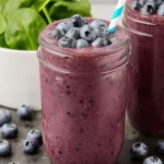 Healthy Blueberry Spinach Smoothie Recipe First Image