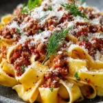 Creamy Calabrian Chili Pappardelle with Sausage & Fennel First Image