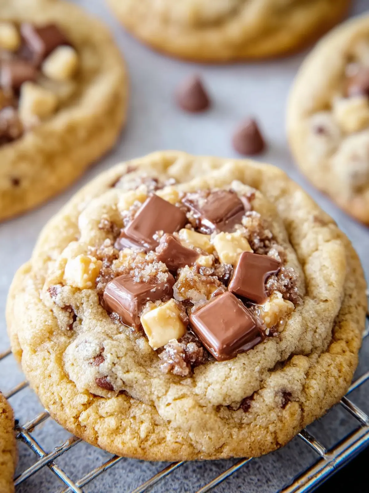 Chocolate Chip Toffee Cookies First Image