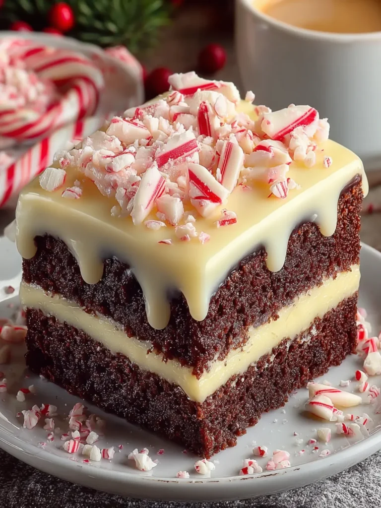Festive Peppermint Mocha Cake First Image