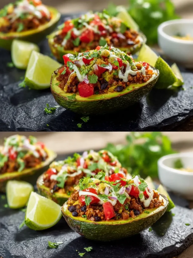 Keto Taco Stuffed Avocado Boats – Easy Low Carb Dinner First Image