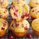 Fluffy Cranberry Muffins First Image