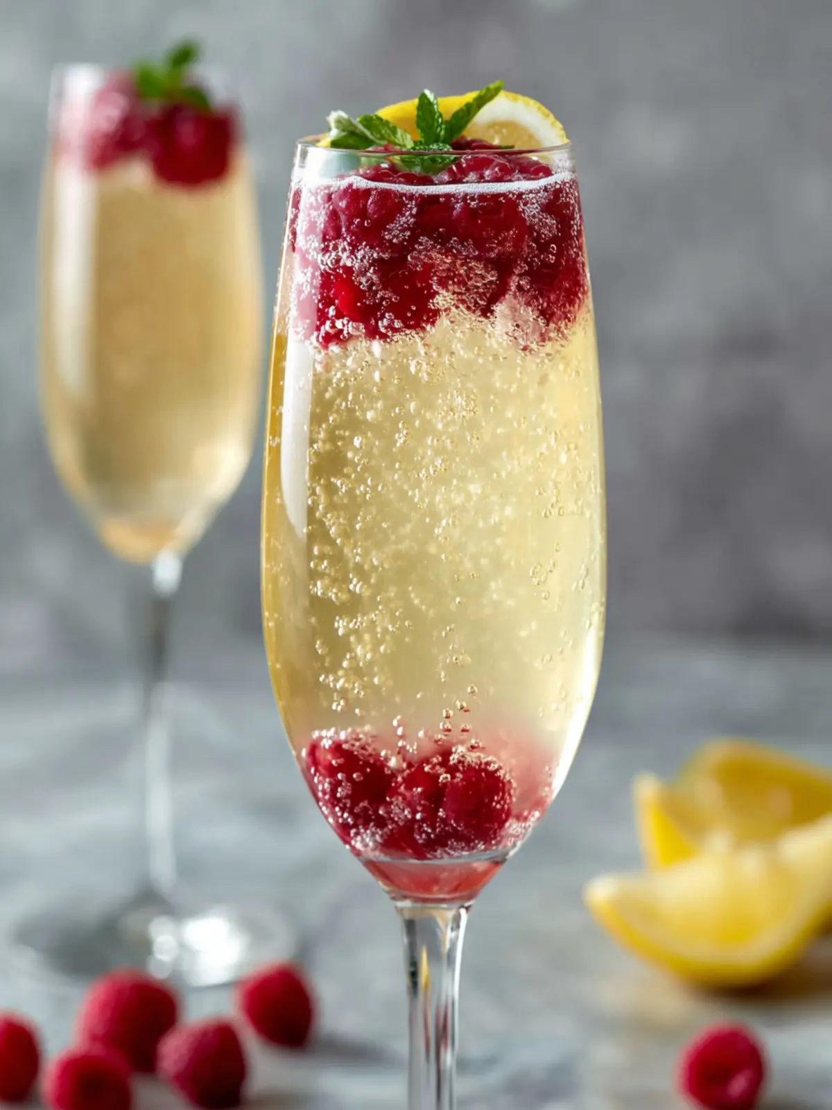 Festive Champagne Cocktails Recipe First Image