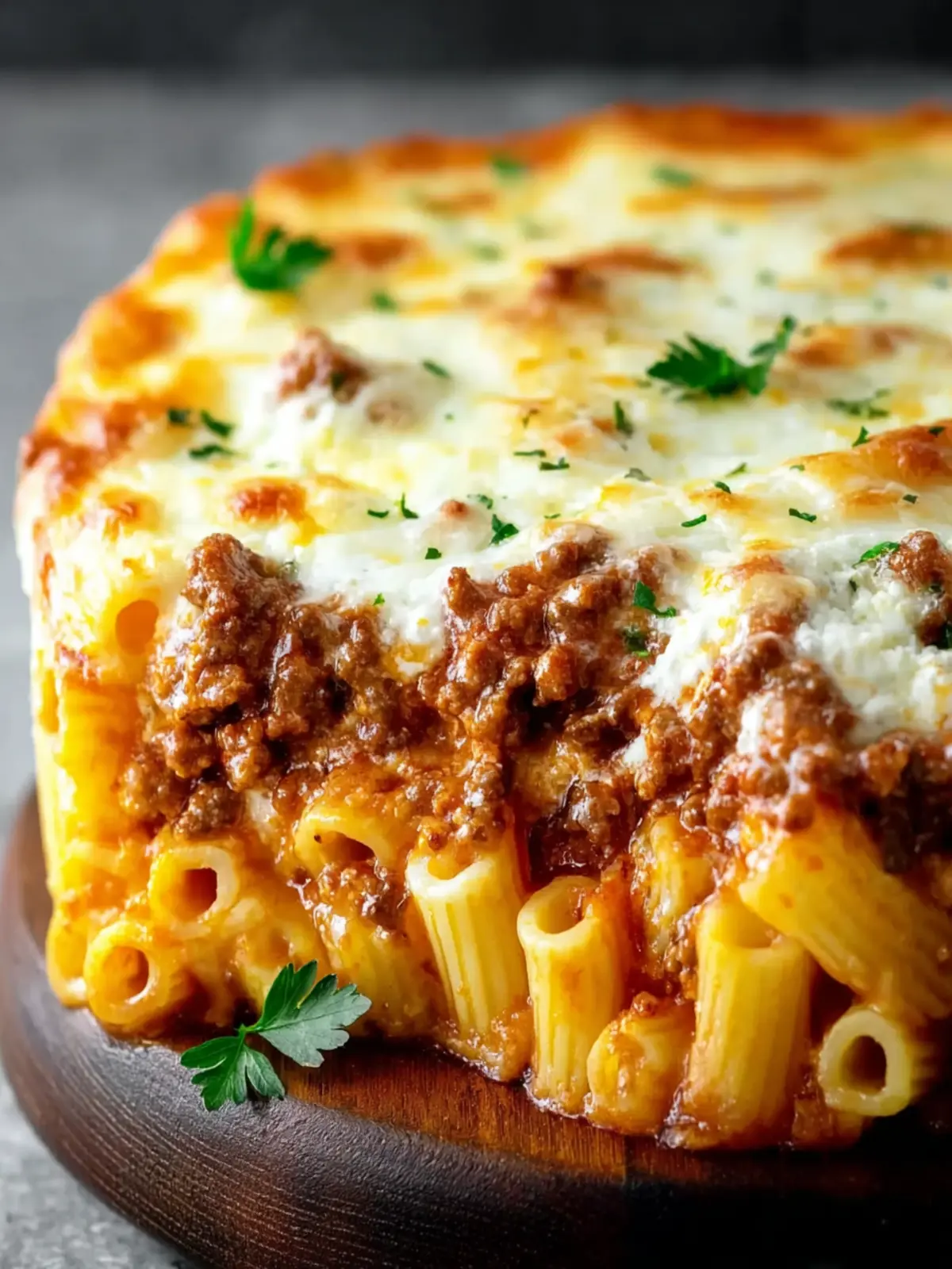 Comforting Baked Ziti with Ground Beef and Ricotta Recipe First Image