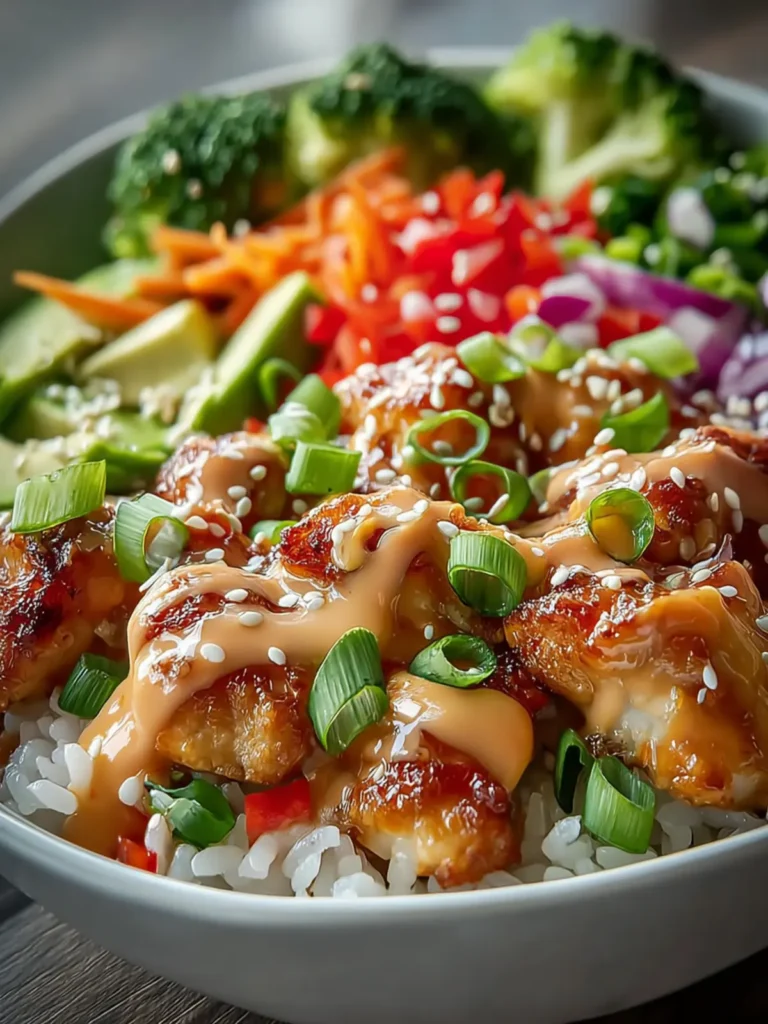 Bang Bang Chicken Bowl Recipe: Easy & Delicious Dinner! First Image