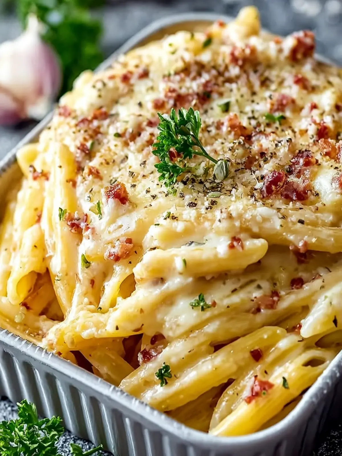 Creamy Garlic Parmesan Pasta First Image