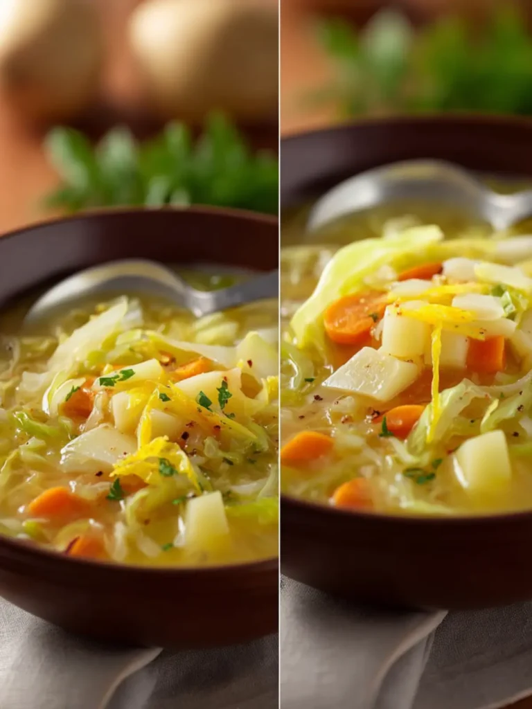 Easy Potato and Cabbage Soup Recipe First Image