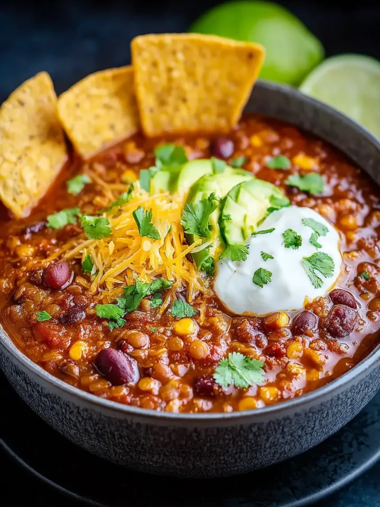 Decadent Lentil Tortilla Soup First Image