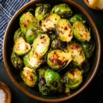 Air Fryer Crispy Brussels Sprouts First Image