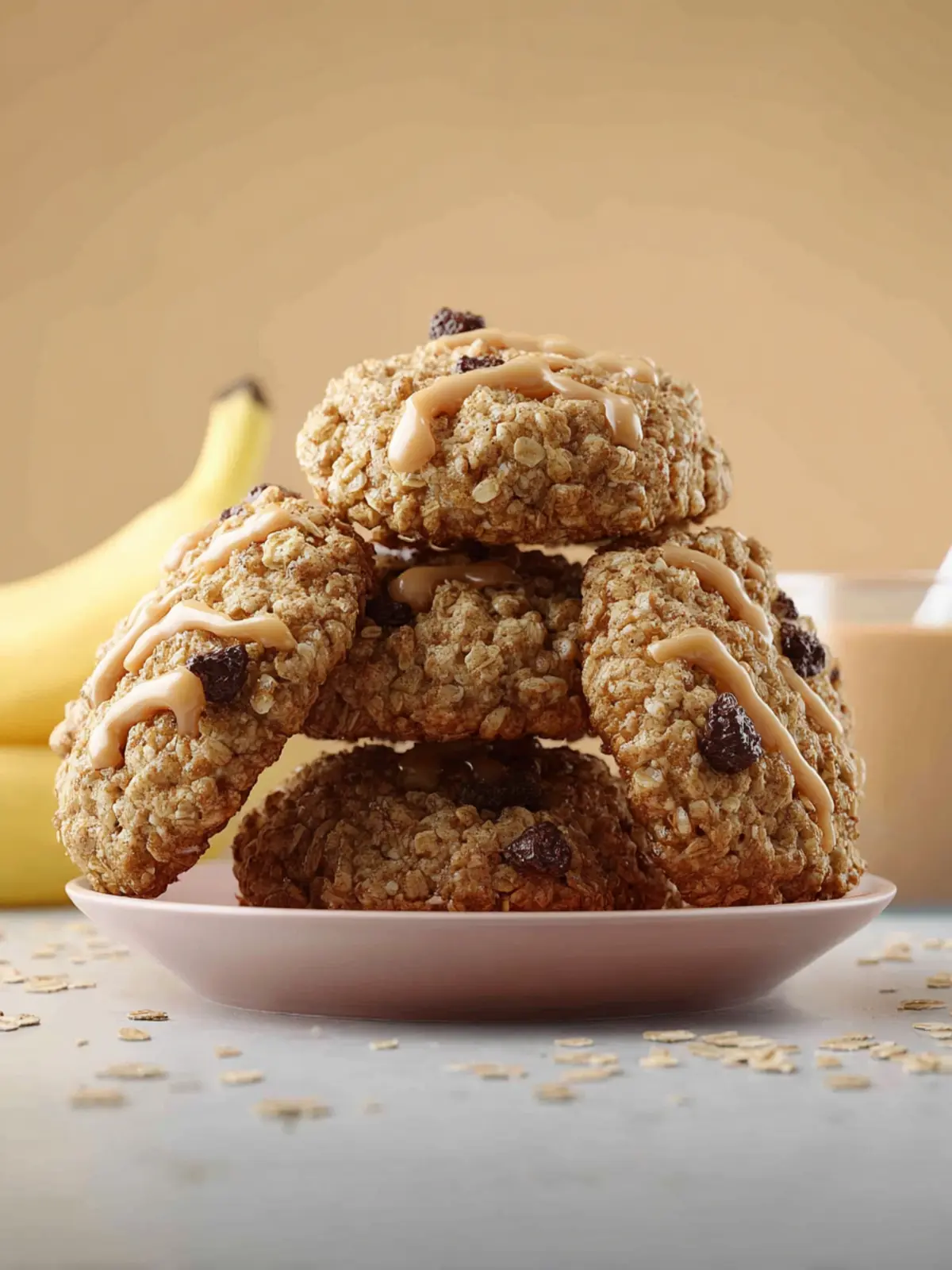Banana Oatmeal Breakfast Cookies First Image