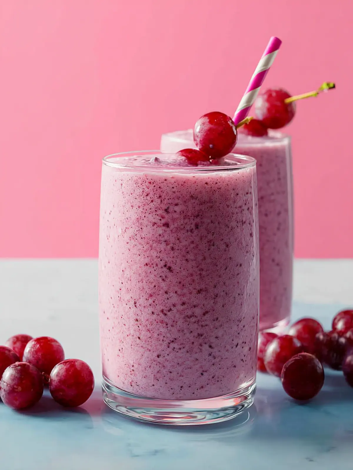 Easy Grape Smoothie (Just 4 Ingredients!) First Image