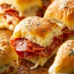 Pepperoni Pizza Sliders with Hawaiian Rolls First Image