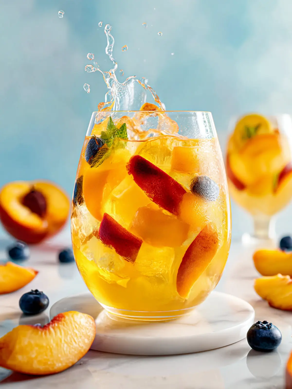 Refreshing Peach Sangria Recipe for Summer Bliss First Image