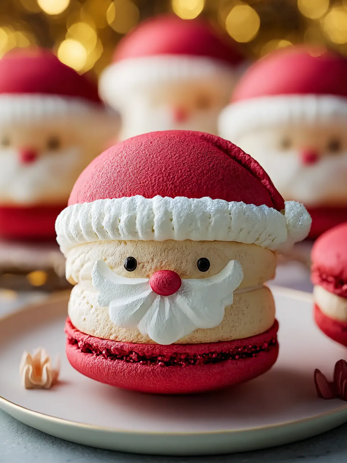 Delightful Santa Claus Macarons to Sweeten Your Christmas First Image