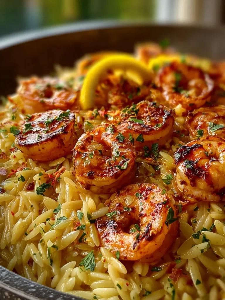 Lemon Garlic Shrimp Orzo First Image