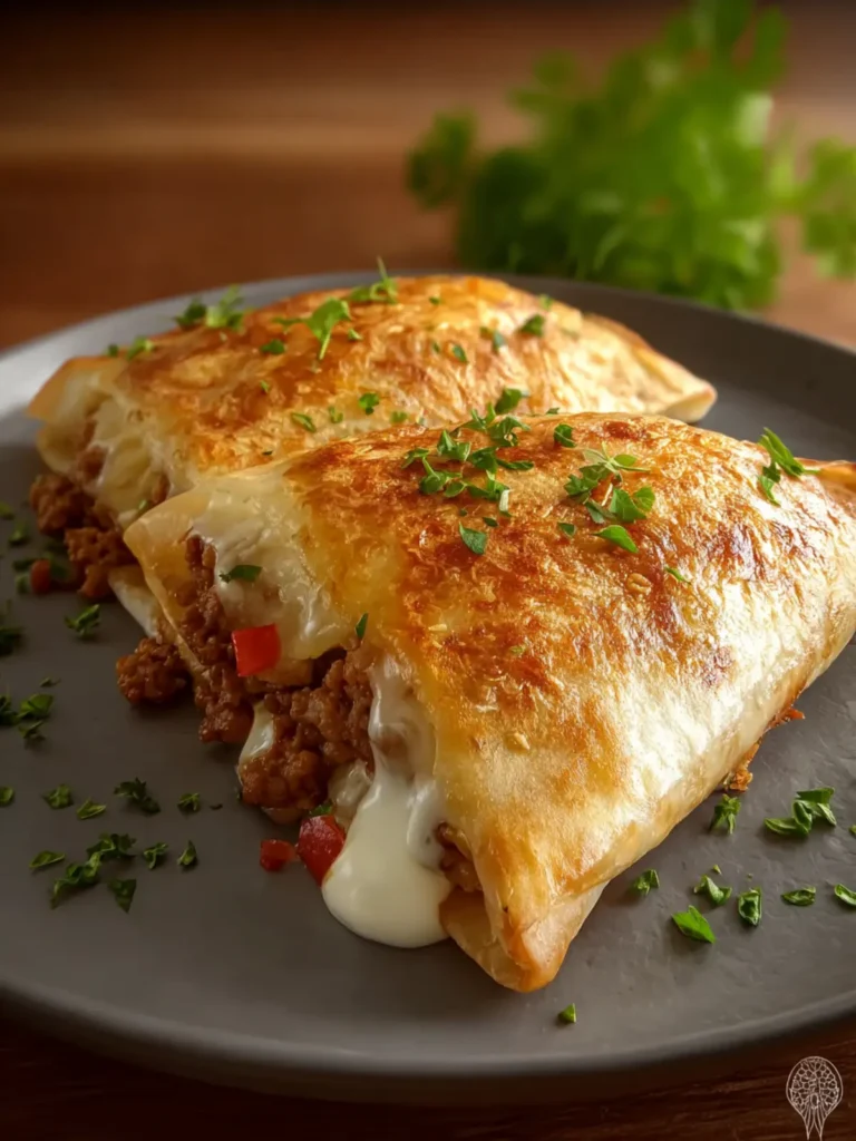 Minced Meat Crepe Pockets First Image