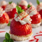 Cheesecake Stuffed Strawberries First Image