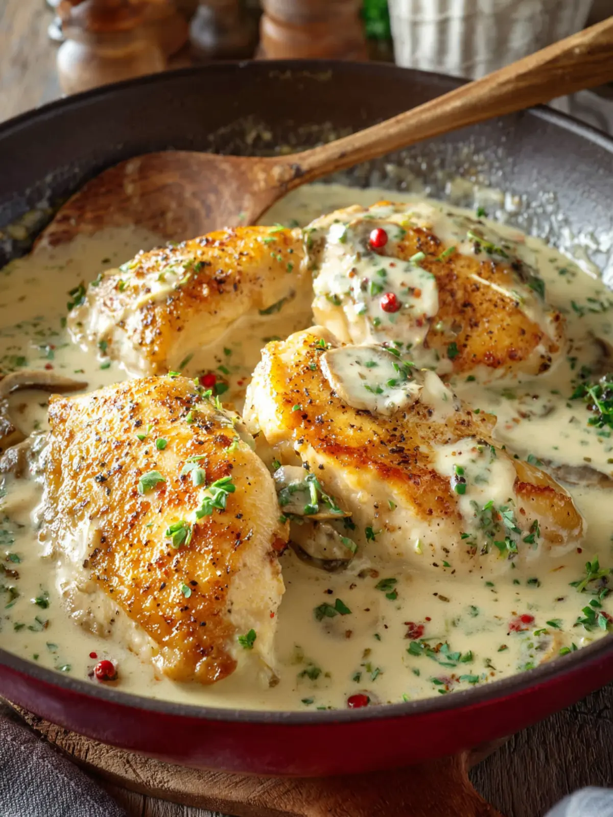 Creamy Garlic Chicken First Image