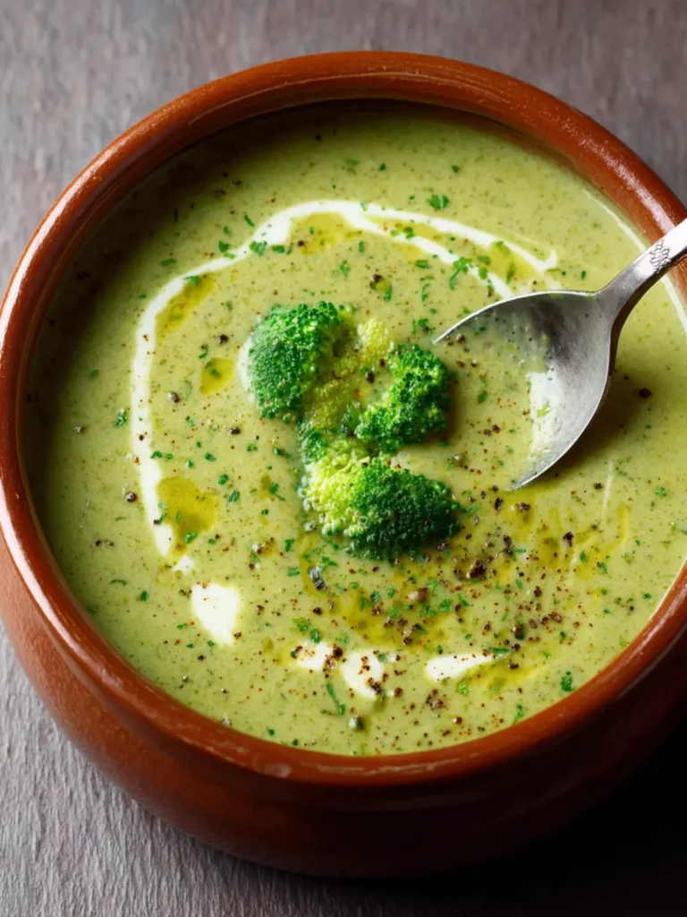 Creamy High-Protein Vegan Broccoli Soup (No-Waste, Healthy) First Image