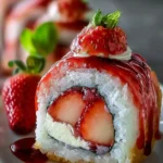 Irresistible Strawberry Shortcake Sushi Roll Recipe First Image