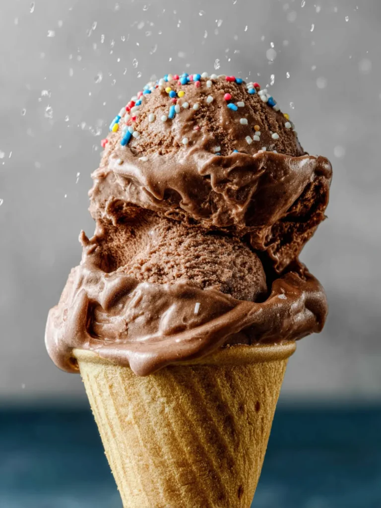 No Churn Chocolate Ice Cream (4 ingredients!) First Image