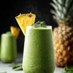 Refreshing Pineapple Spinach Smoothie Recipe for Energy First Image