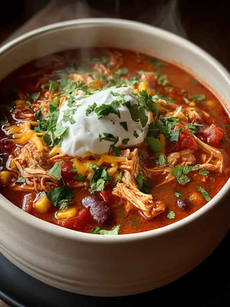 Slow Cooker Buffalo Chicken Chili Recipe First Image