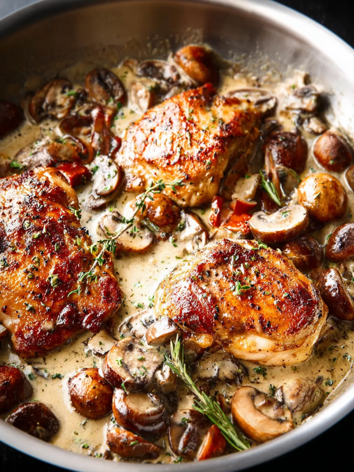 Creamy Mushroom Chicken First Image