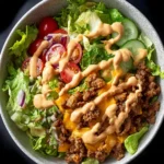 Easy Burger Bowl with Special Sauce (Big Mac Bowls) First Image
