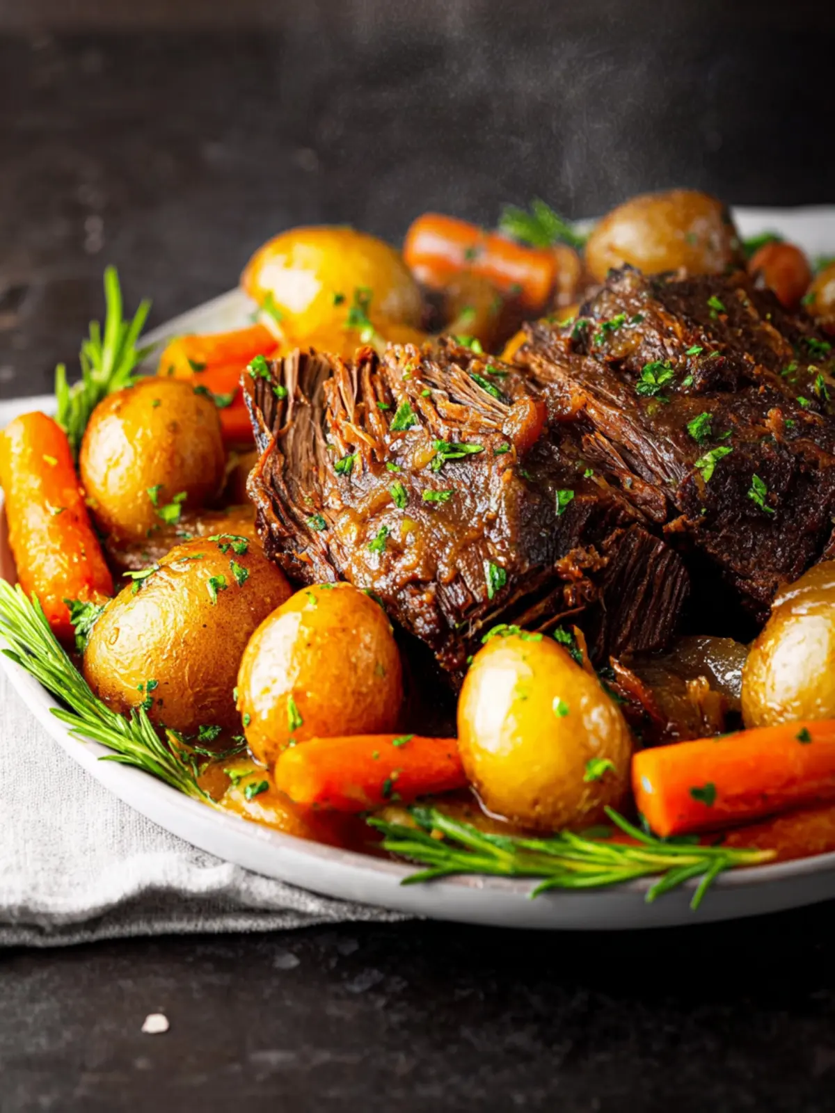 Easy Crock Pot Pot Roast (with Gravy!) First Image