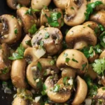 Garlic Butter Mushrooms First Image