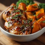 Honey Garlic Chicken Sweet Potato First Image