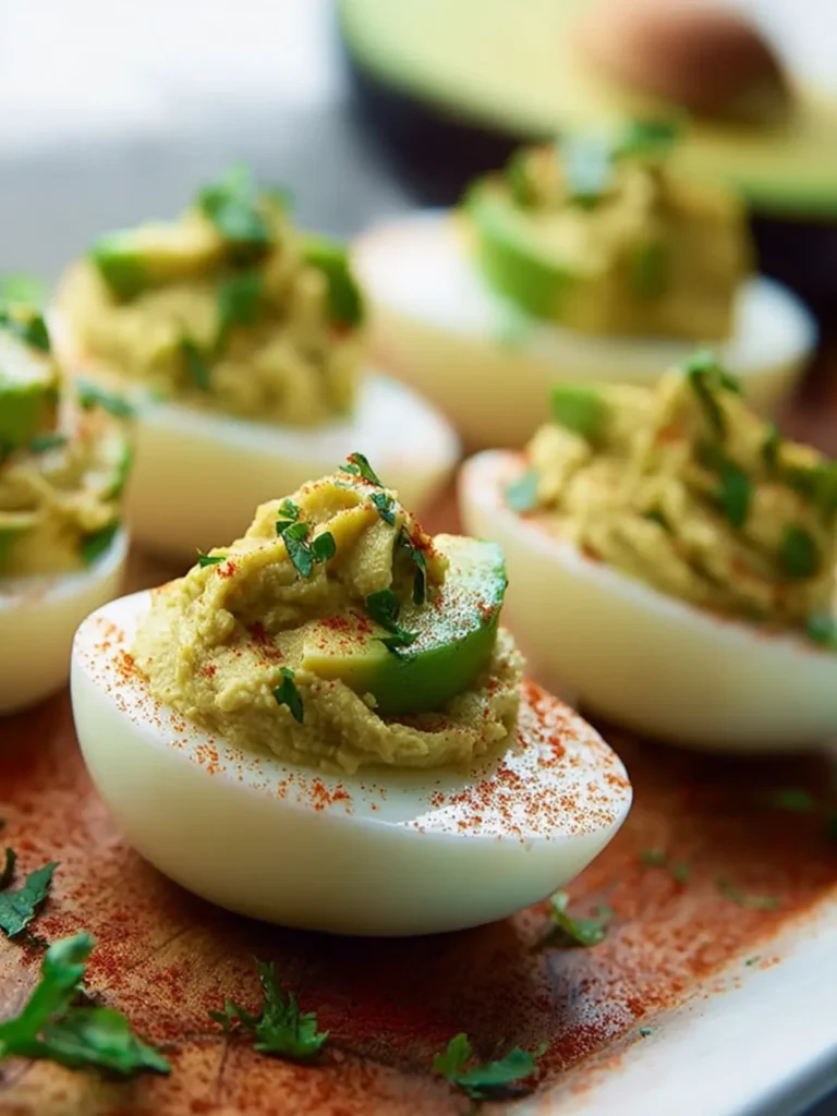Avocado Deviled Eggs First Image