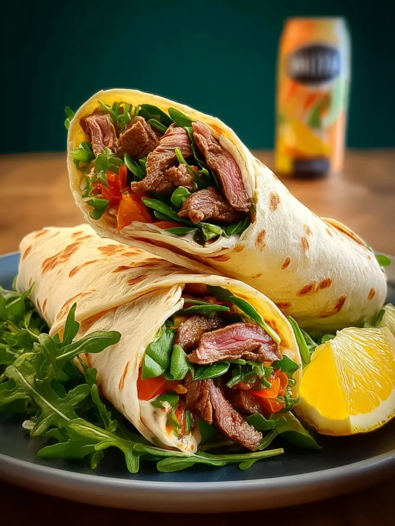 Citrus Yogurt Beef Wraps First Image