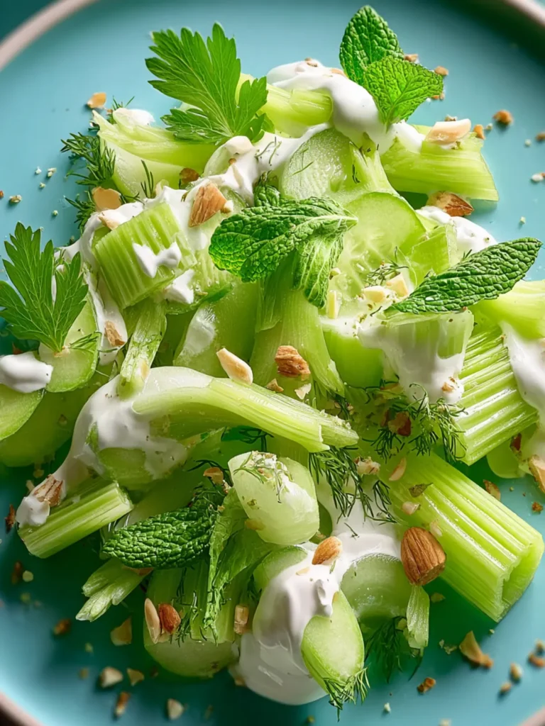 celery yogurt salad First Image