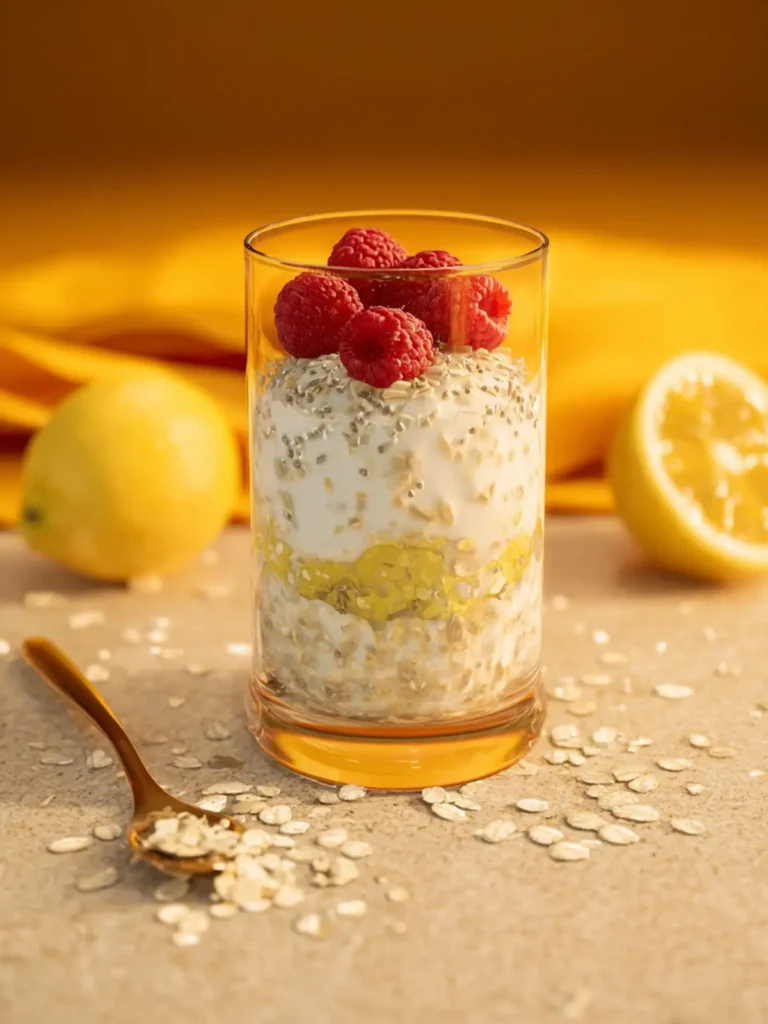 lemon overnight oats First Image