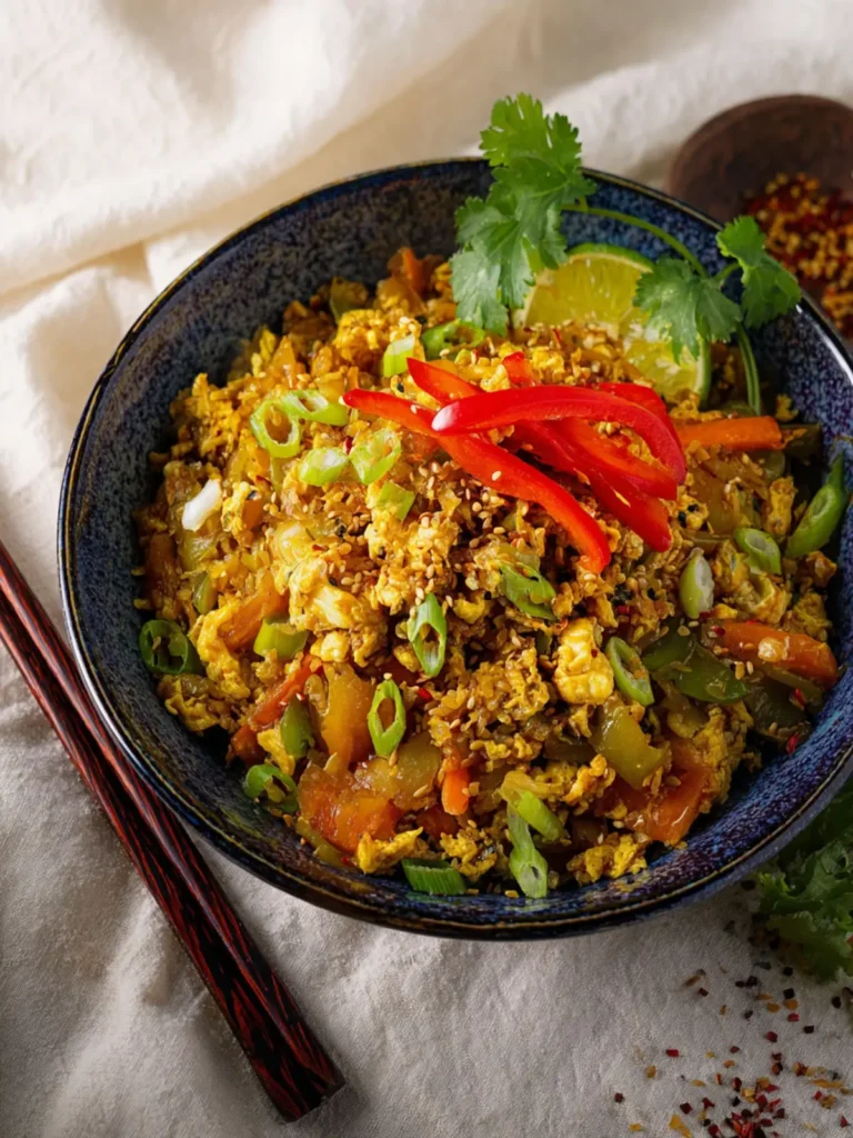 vegan egg roll in a bowl First Image
